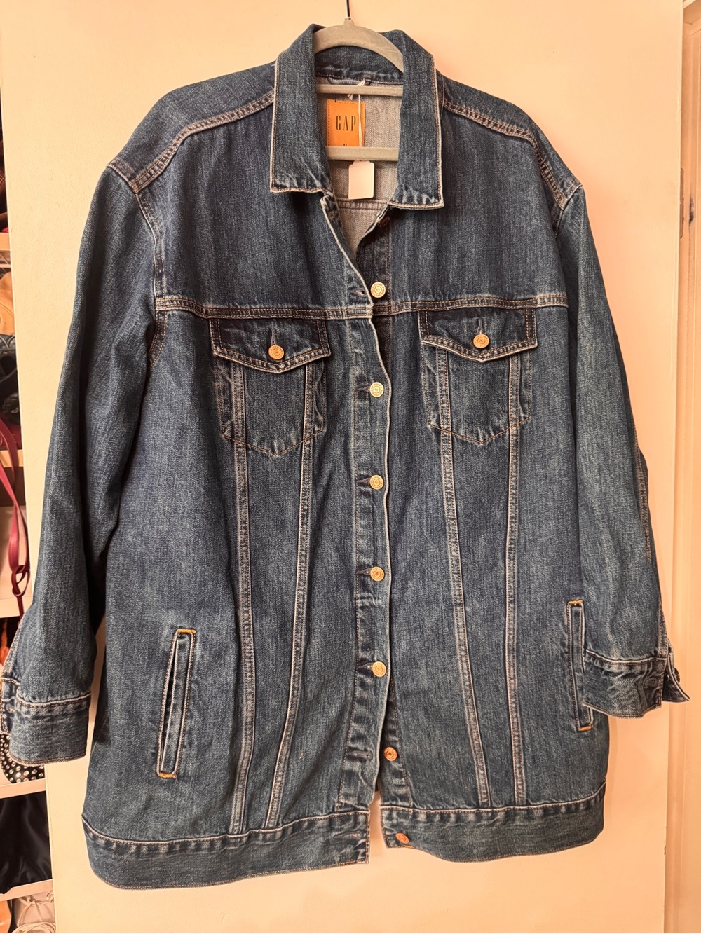 GAP Blue Denim Oversized Jacket